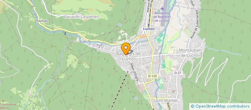 localisation de l'entreprise MADAME JULIA JORDA  BAGNERES-DE-LUCHON