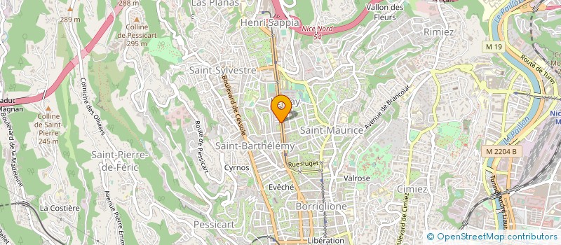 localisation de l'entreprise MADAME JULIA KARYOFYLLIDIS  NICE