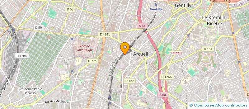 localisation de l'entreprise MADAME JULIA-KEILSY MUZINGA à ARCUEIL