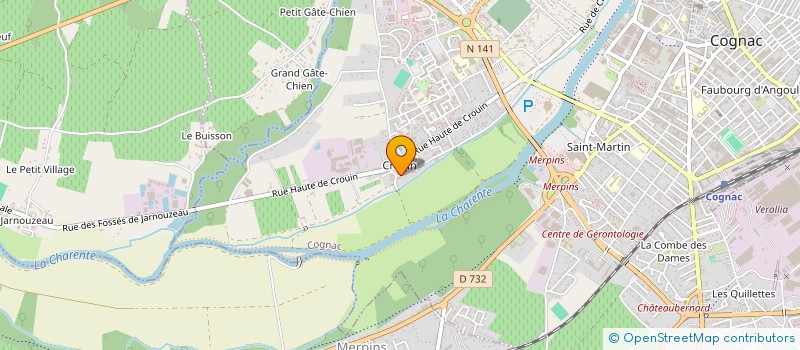 localisation de l'entreprise MADAME JULIA KELLER à COGNAC