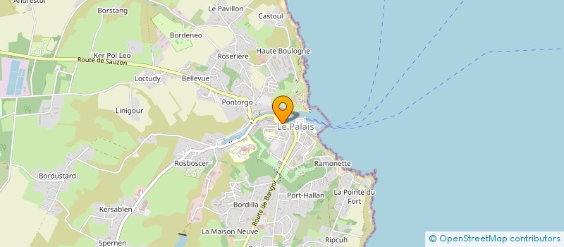 localisation de l'entreprise MADAME JULIA KIRBY à LE PALAIS