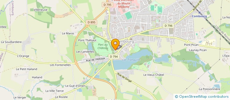 localisation de l'entreprise MADAME JULIA LANGLAIS à COMBOURG