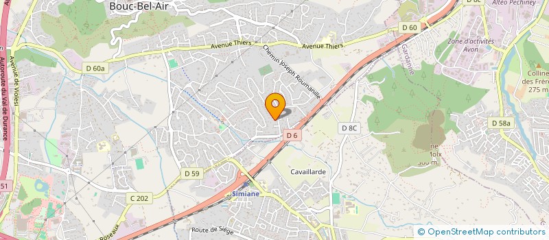 localisation de l'entreprise MADAME JULIA LANI  BOUC-BEL-AIR