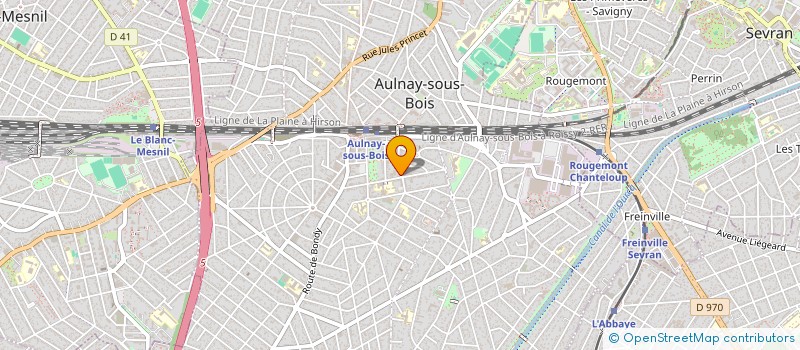 localisation de l'entreprise MADAME JULIA LE TEXIER à AULNAY-SOUS-BOIS