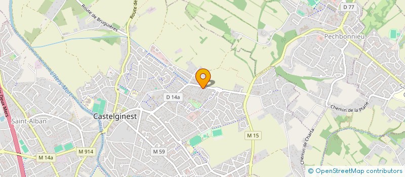 localisation de l'entreprise MADAME JULIA LEBRETON  CASTELGINEST