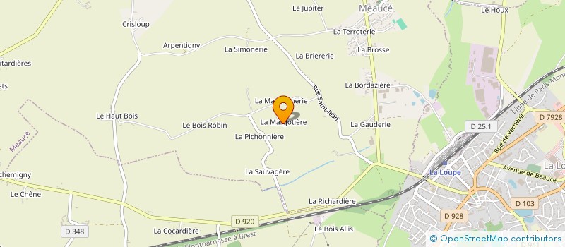 localisation de l'entreprise MADAME JULIA LEGER à MEAUCE
