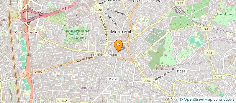 localisation de l'entreprise MADAME JULIA LEPERE à MONTREUIL