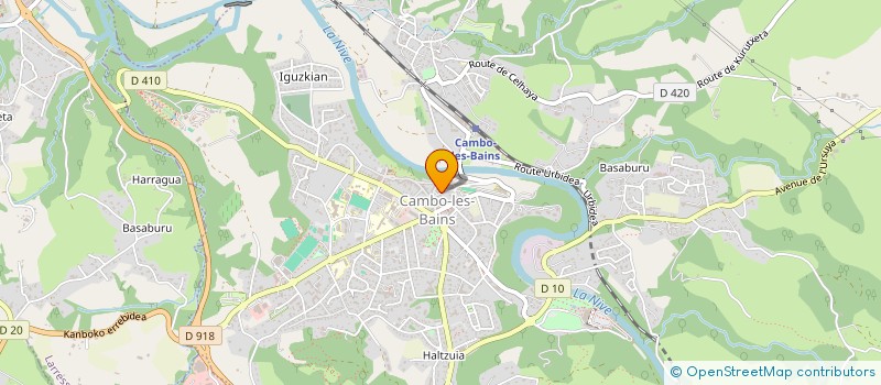 localisation de l'entreprise MADAME JULIA LESBARRERES  CAMBO-LES-BAINS