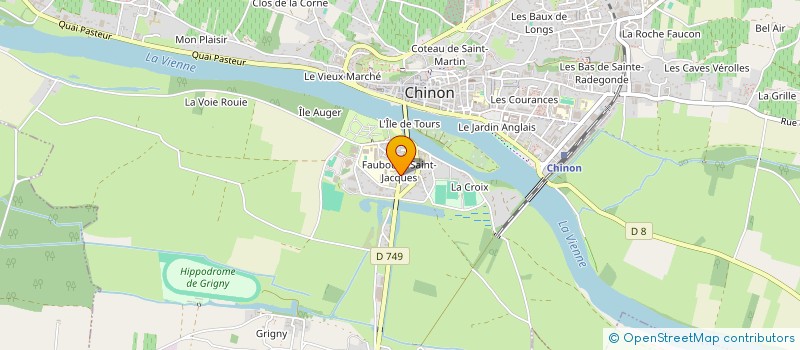 localisation de l'entreprise MADAME JULIA LEVEQUE à CHAMPIGNY-SUR-VEUDE