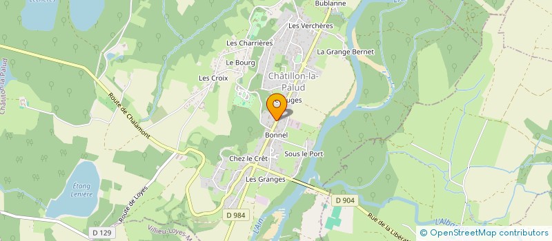 localisation de l'entreprise MADAME JULIA LOUVET à CHATILLON-LA-PALUD