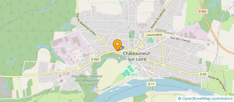 localisation de l'entreprise MADAME JULIA MAGGIACOMO à CHATEAUNEUF-SUR-LOIRE