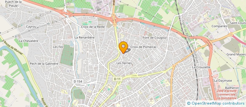 localisation de l'entreprise MADAME JULIA MANZHOSOVA  BEZIERS
