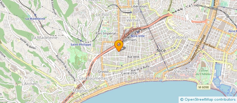 localisation de l'entreprise MADAME JULIA MARQUET à NICE