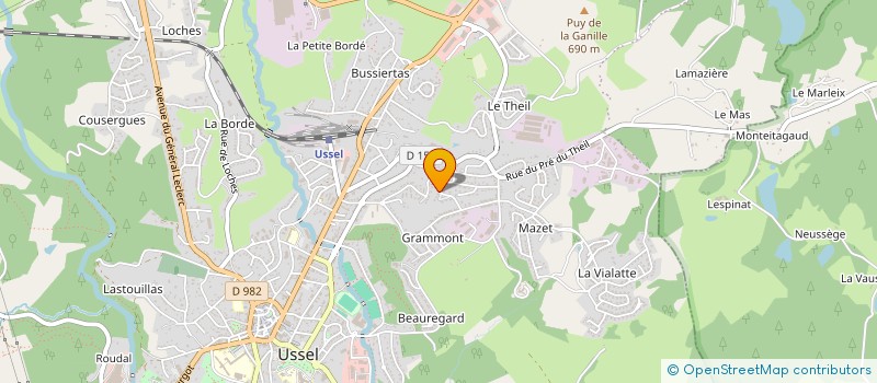 localisation de l'entreprise MADAME JULIA MATEOS SAGRADOS à USSEL