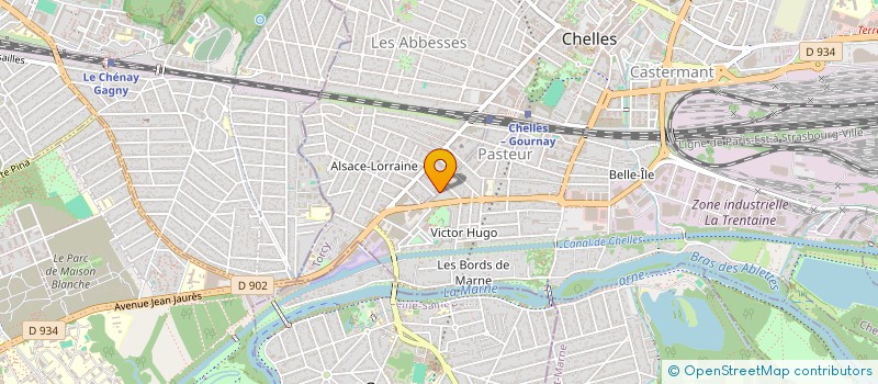 localisation de l'entreprise MADAME JULIA MBAPE  CHELLES