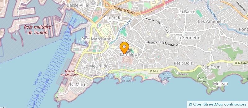 localisation de l'entreprise MADAME JULIA MEINDER  TOULON