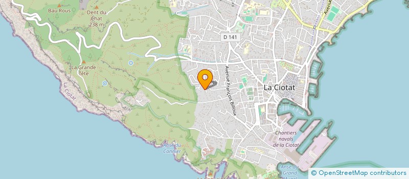 localisation de l'entreprise MADAME JULIA MICHEL DE CHABANNES DU PEUX à LA CIOTAT
