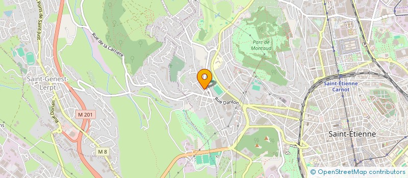 localisation de l'entreprise MADAME JULIA MONTCHAMP  SAINT-ETIENNE