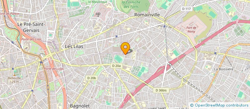 localisation de l'entreprise MADAME JULIA MONTFORT à BAGNOLET