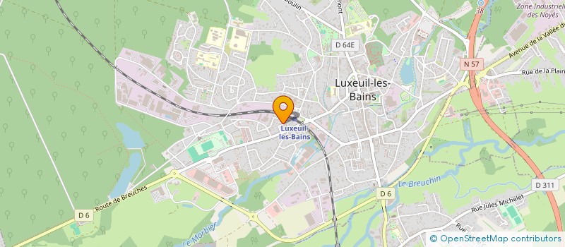 localisation de l'entreprise MADAME JULIA MOREAU  LUXEUIL-LES-BAINS