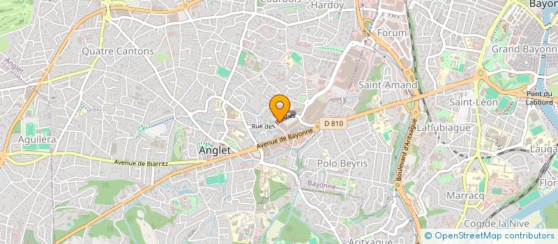 localisation de l'entreprise MADAME JULIA MORUZZI  ANGLET