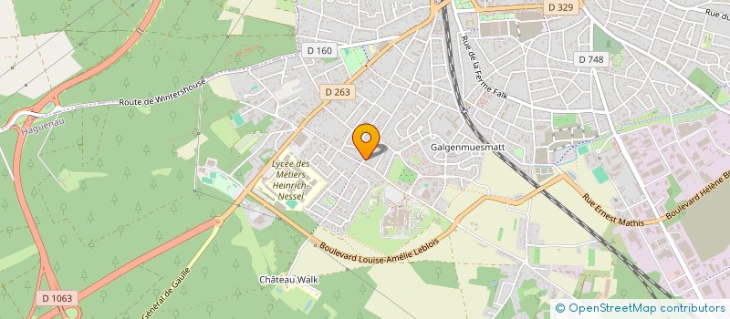 localisation de l'entreprise MADAME JULIA MULLER  HAGUENAU