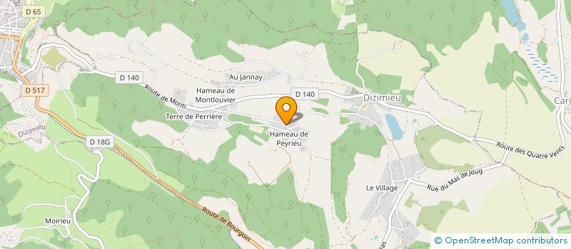 localisation de l'entreprise MADAME JULIA MUSSET  DIZIMIEU