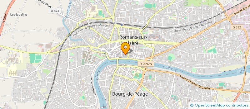localisation de l'entreprise MADAME JULIA OLIVEIRA à ROMANS-SUR-ISERE