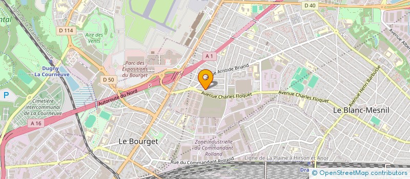 localisation de l'entreprise MADAME JULIA ORINOVSKI à LE BLANC-MESNIL