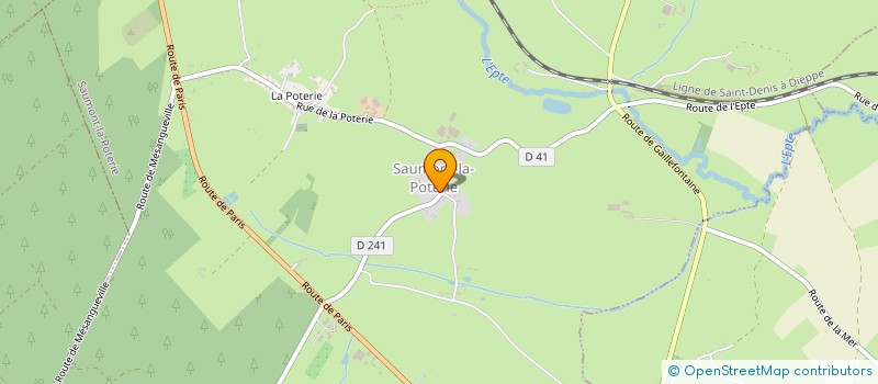 localisation de l'entreprise MADAME JULIA OUALLET  SAUMONT-LA-POTERIE