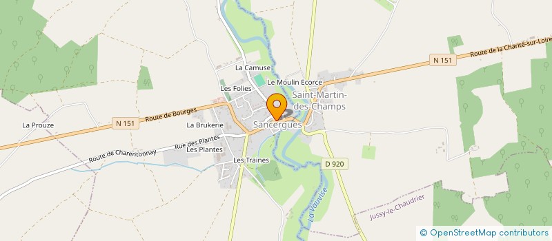 localisation de l'entreprise MADAME JULIA PAUVERT  SANCERGUES