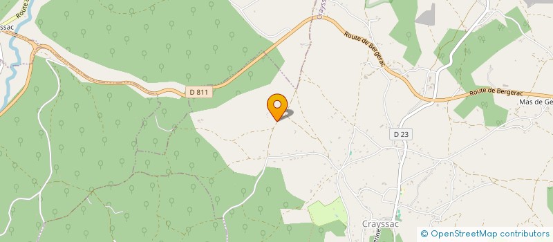 localisation de l'entreprise MADAME JULIA PEREIRA DE MATOS  CRAYSSAC