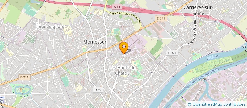 localisation de l'entreprise MADAME JULIA PETIT à CHATOU