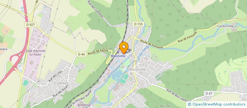 localisation de l'entreprise MADAME JULIA PICQUET  MONTVILLE