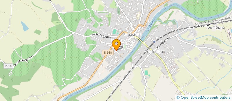 localisation de l'entreprise MADAME JULIA PIEDALLU  RABASTENS