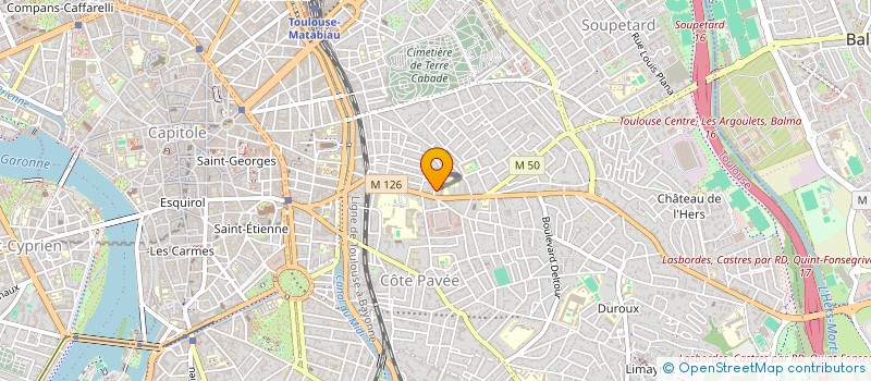 localisation de l'entreprise MADAME JULIA PILLIOT  TOULOUSE