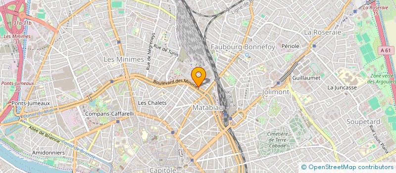 localisation de l'entreprise MADAME JULIA PINEAU  TOULOUSE