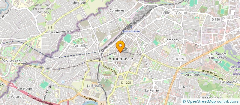 localisation de l'entreprise MADAME JULIA PINTO CARDOSO  ANNEMASSE