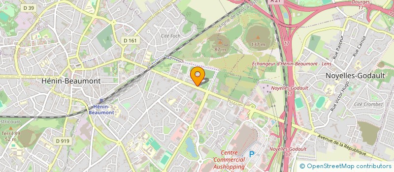 localisation de l'entreprise MADAME JULIA POTEAU  HENIN-BEAUMONT