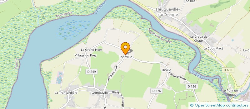 localisation de l'entreprise MADAME JULIA POTIER  REGNEVILLE-SUR-MER