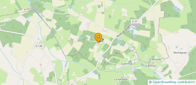 localisation de l'entreprise MADAME JULIA POTIER à BAZOUGES CRE SUR LOIR