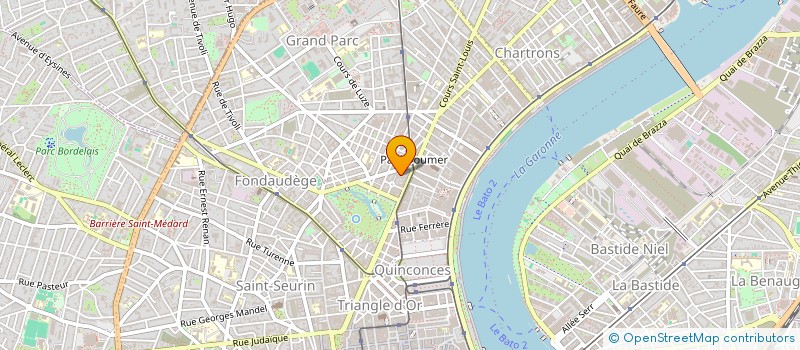 localisation de l'entreprise MADAME JULIA PRADEAUD  BORDEAUX