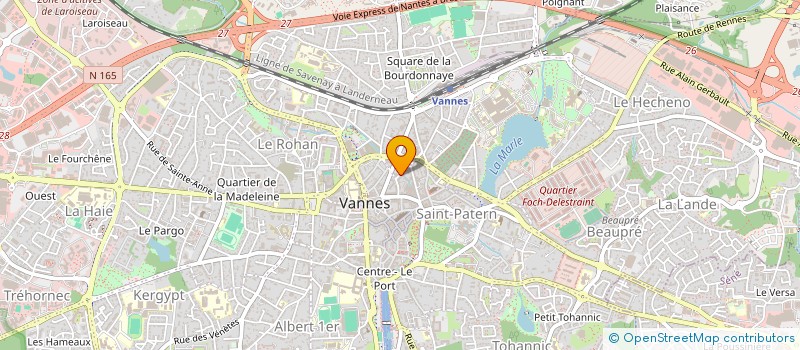 localisation de l'entreprise MADAME JULIA RIAND à VANNES