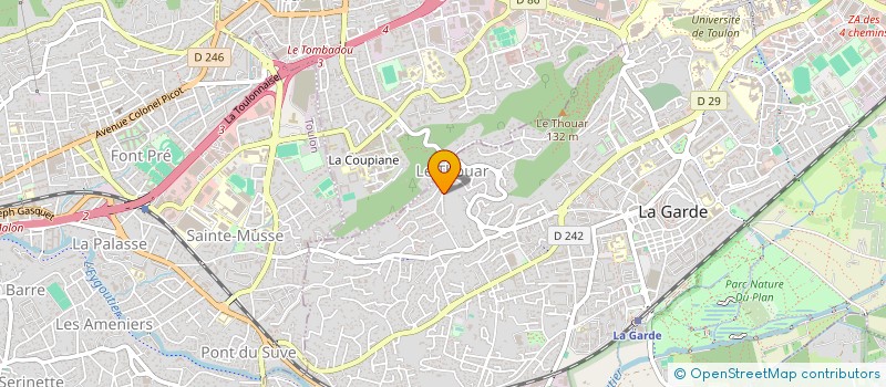 localisation de l'entreprise MADAME JULIA RICCI à LA GARDE