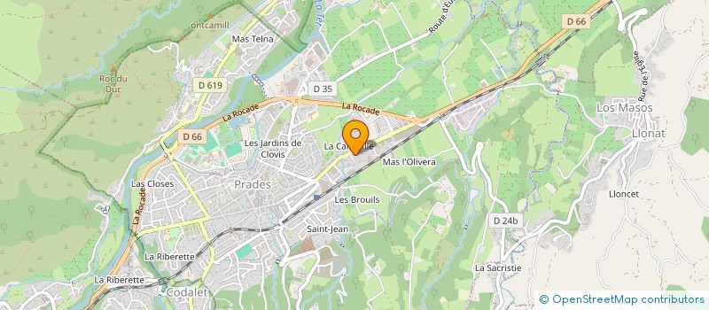 localisation de l'entreprise MADAME JULIA SILVA  PRADES