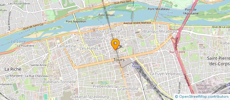 localisation de l'entreprise MADAME JULIA SOLANGE DULAURENT  TOURS