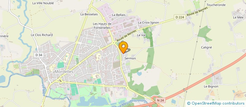 localisation de l'entreprise MADAME JULIA SOUFFLET à MORDELLES