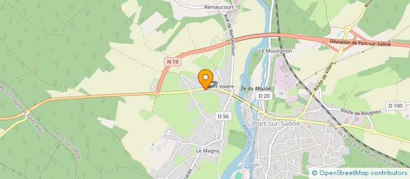 localisation de l'entreprise MADAME JULIA THEULIN  PORT-SUR-SAONE