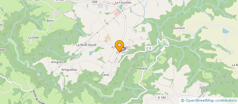 localisation de l'entreprise MADAME JULIA TRAYSSAC  ALMONT-LES-JUNIES