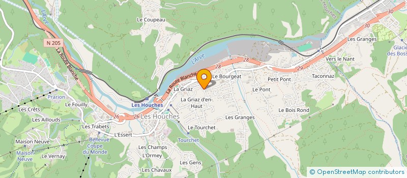 localisation de l'entreprise MADAME JULIA TURNER à LES HOUCHES